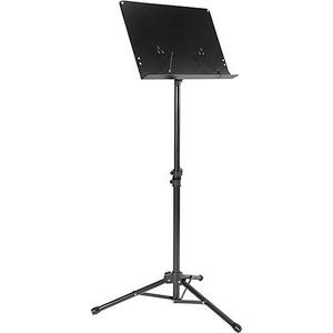 Musician's Gear Music Stand W/Solid Back Black MST50