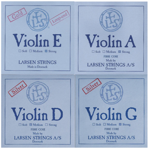Larsen Violin String Set with Gold E