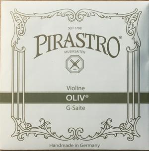 Pirastro Oliv Violin String  G Gut with Gold-steel wound 16.25