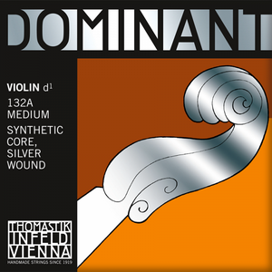 T-I Dominant Violin String D Silver 132A 4/4 Medium