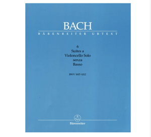Bach, JS. - 6 Suites for Cello BWV1007 1012 Arranged by Schewne/Woodfull-Harris - Barenreiter Verlag URTEXT Edition