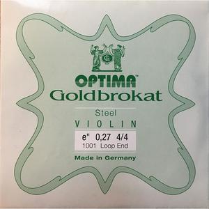Optima Violin String Goldbrokat E Loopend 0.27 Strong 1001