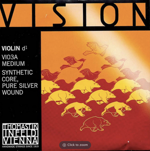 Thomastik Vision Violin String D Silver VI03A Medium