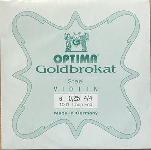 Optima Goldbrokat Violin E Loopend 0.25 Weich